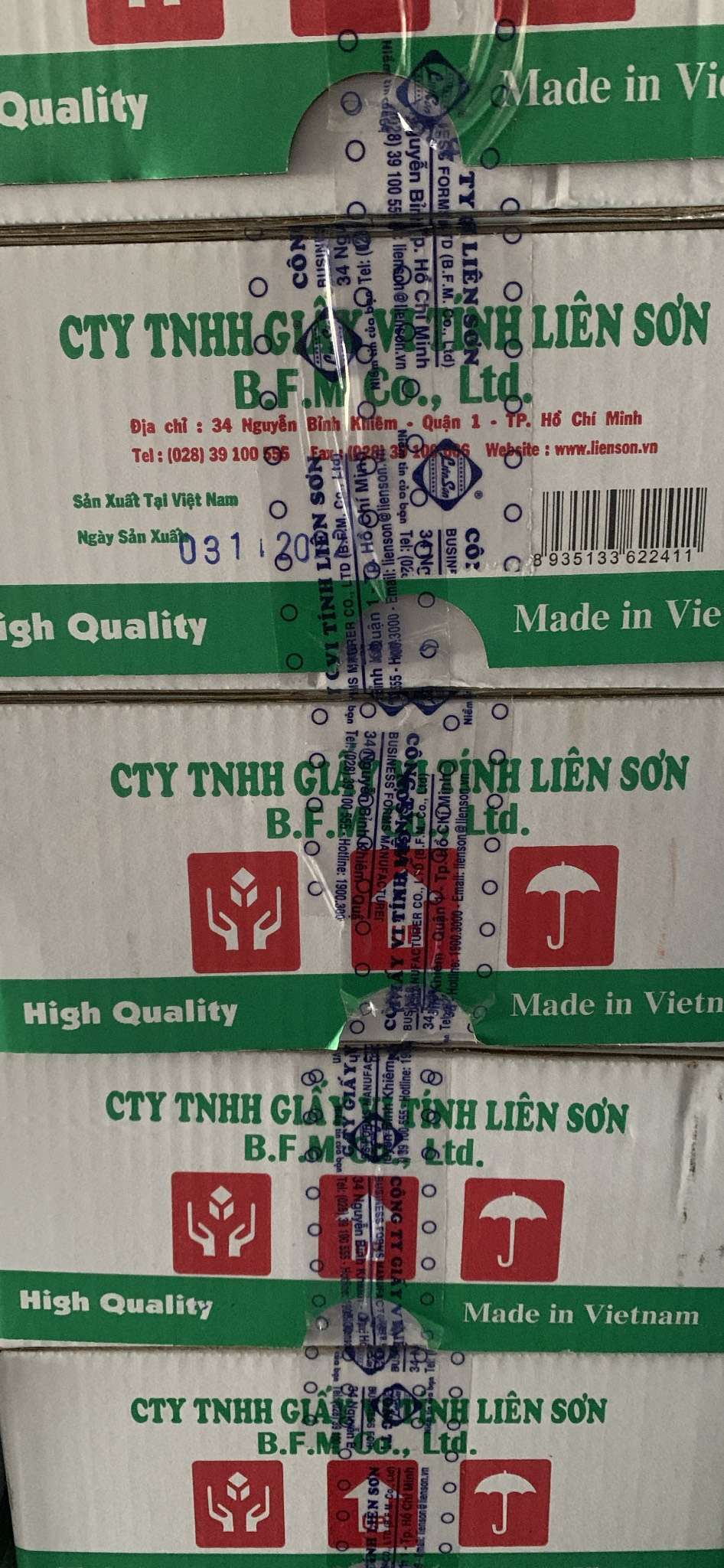 Giấy in liên tục 240*279mm 4 liên/2