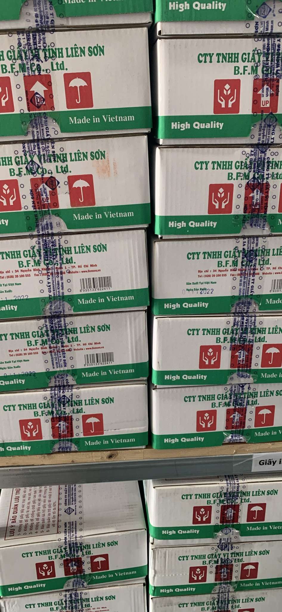 Giấy in liên tục 240*279mm 3 liên/2