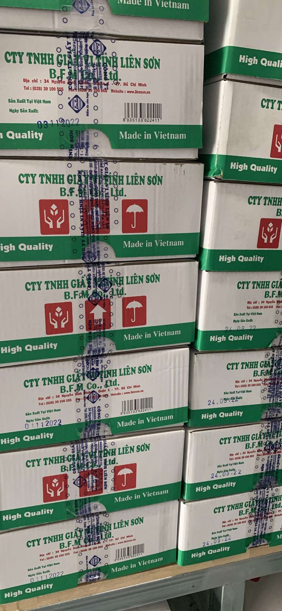 Giấy in liên tục 240*279mm 5 liên/2