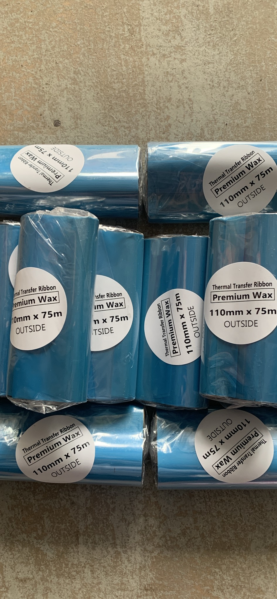 Ruy băng in Premium Wax 110mm*75m