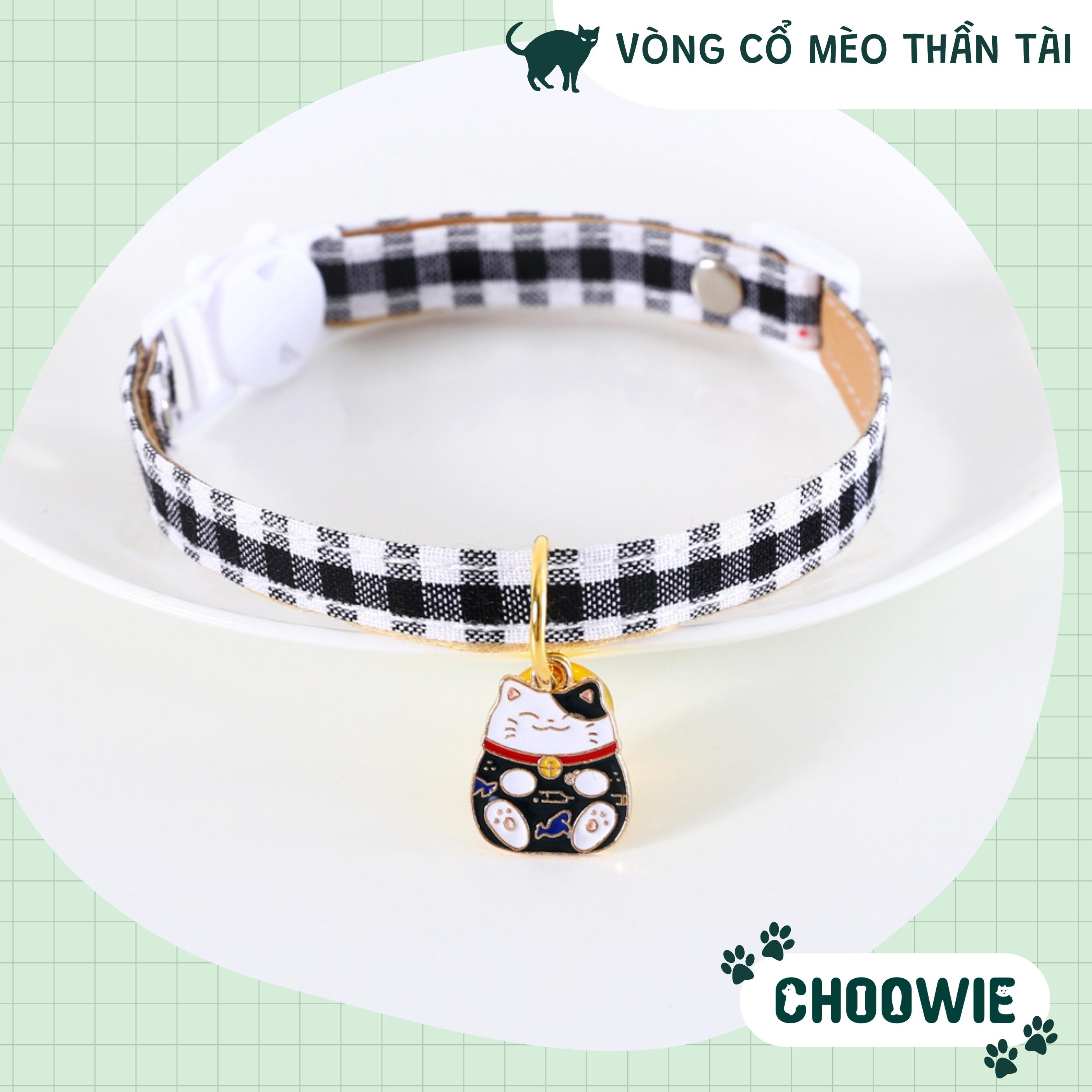 Vòng cổ mèo thần tài 17-33cm