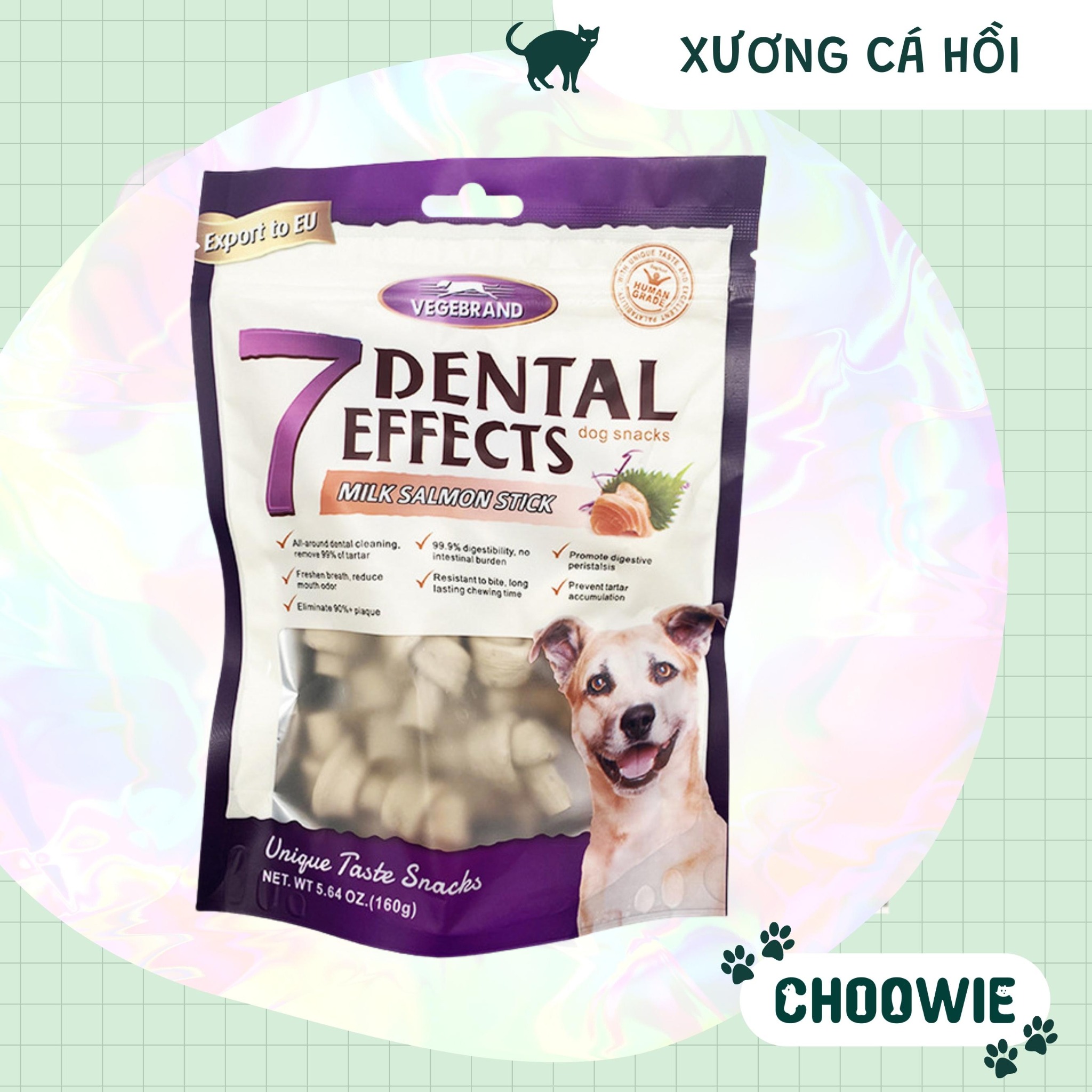 Thanh gặm 7 Dental Effects 160 gram sạch răng cho chó