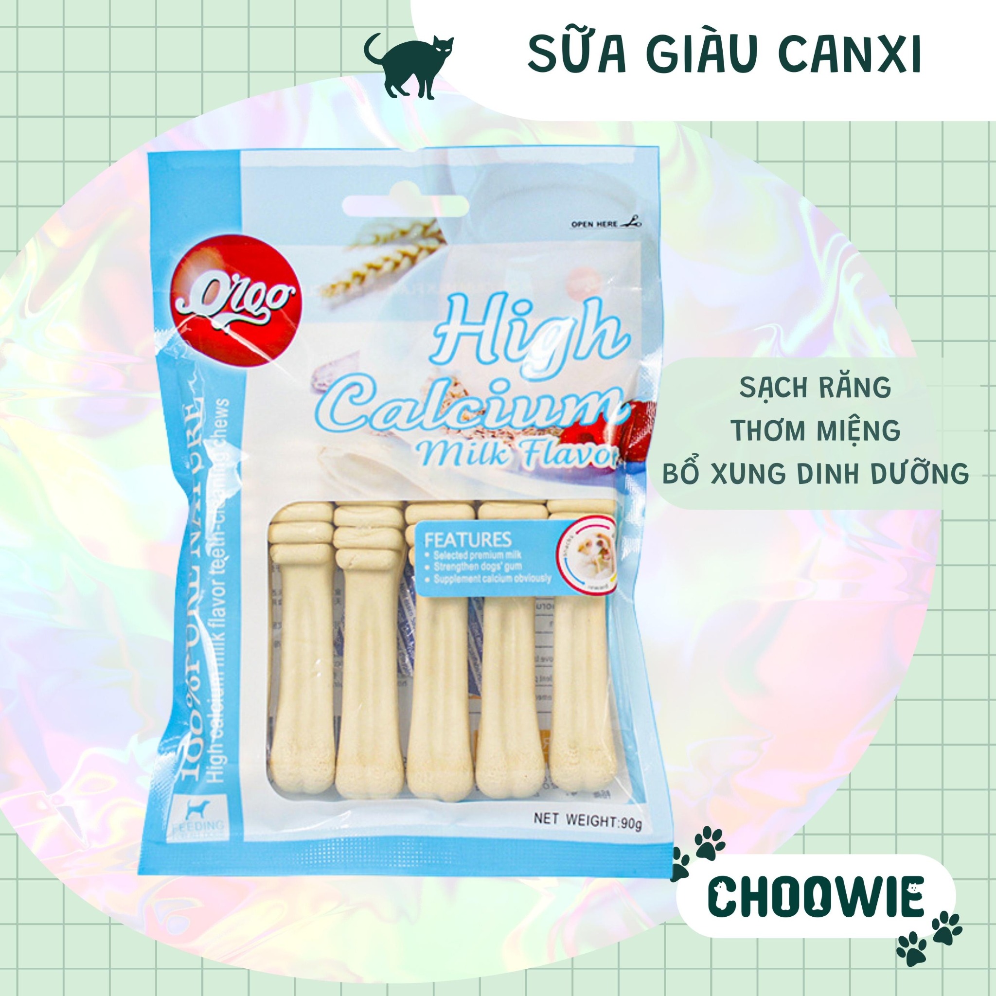 Xương gặm sạch răng Orgo 90gr