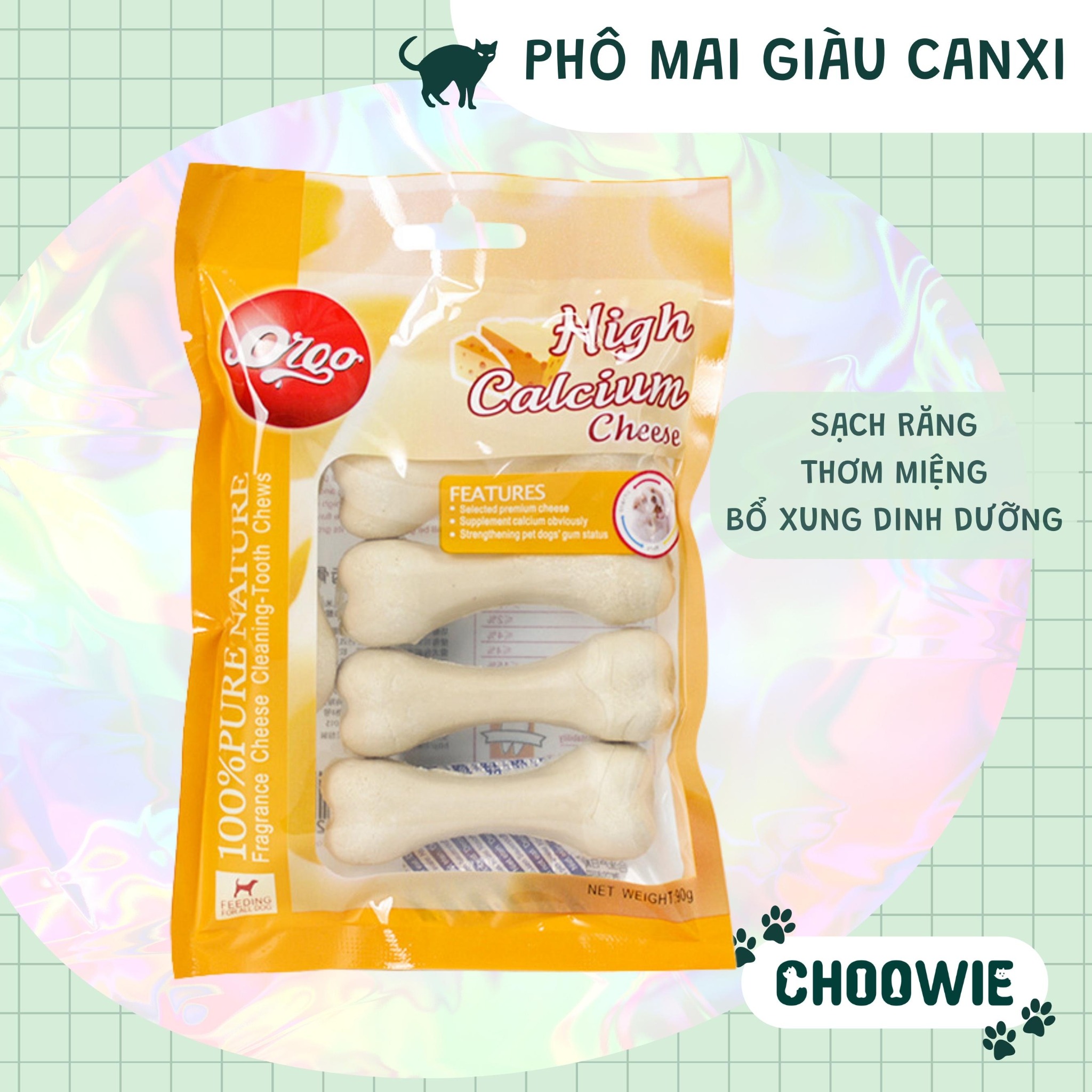 Xương gặm sạch răng Orgo 90gr