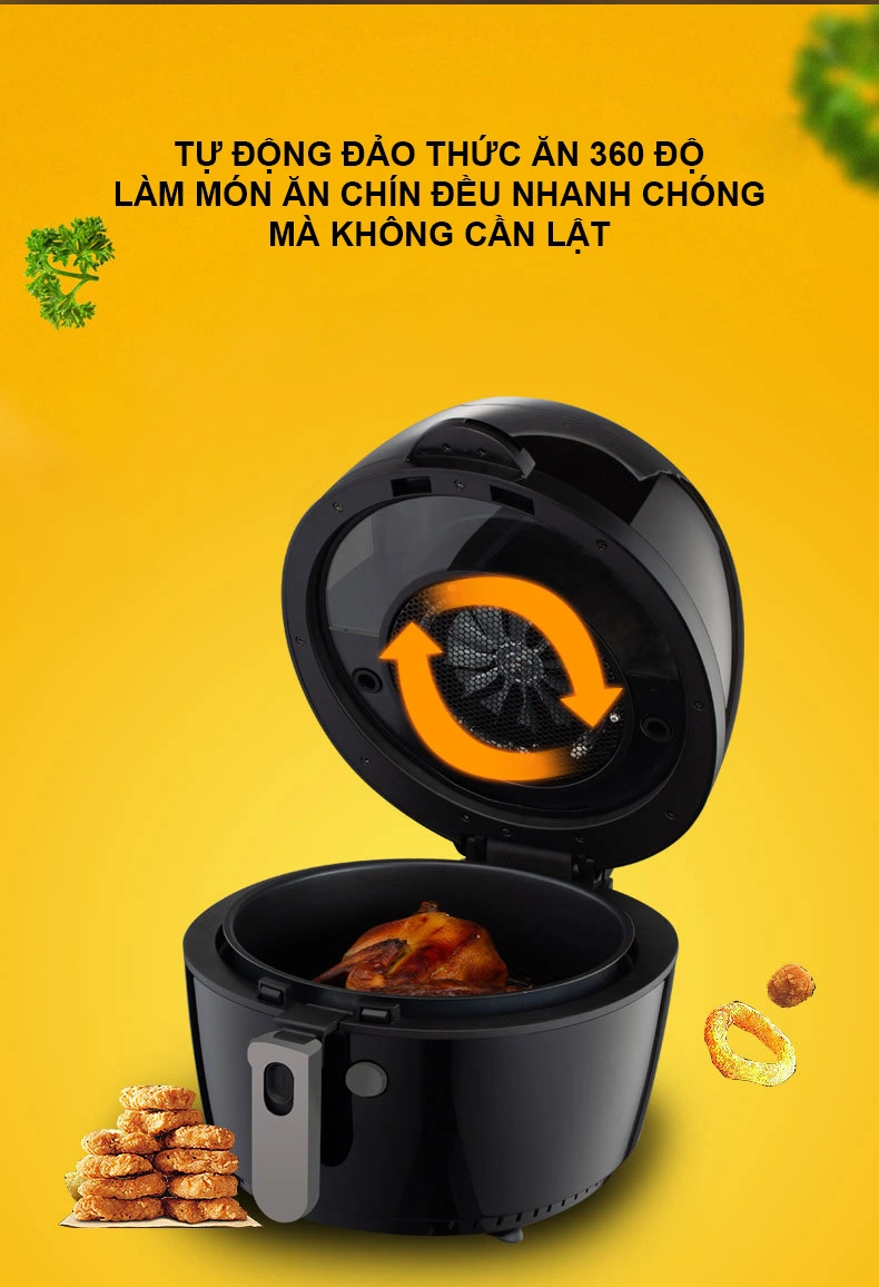 Nồi chiên không dầu Nine shield KB 6001M