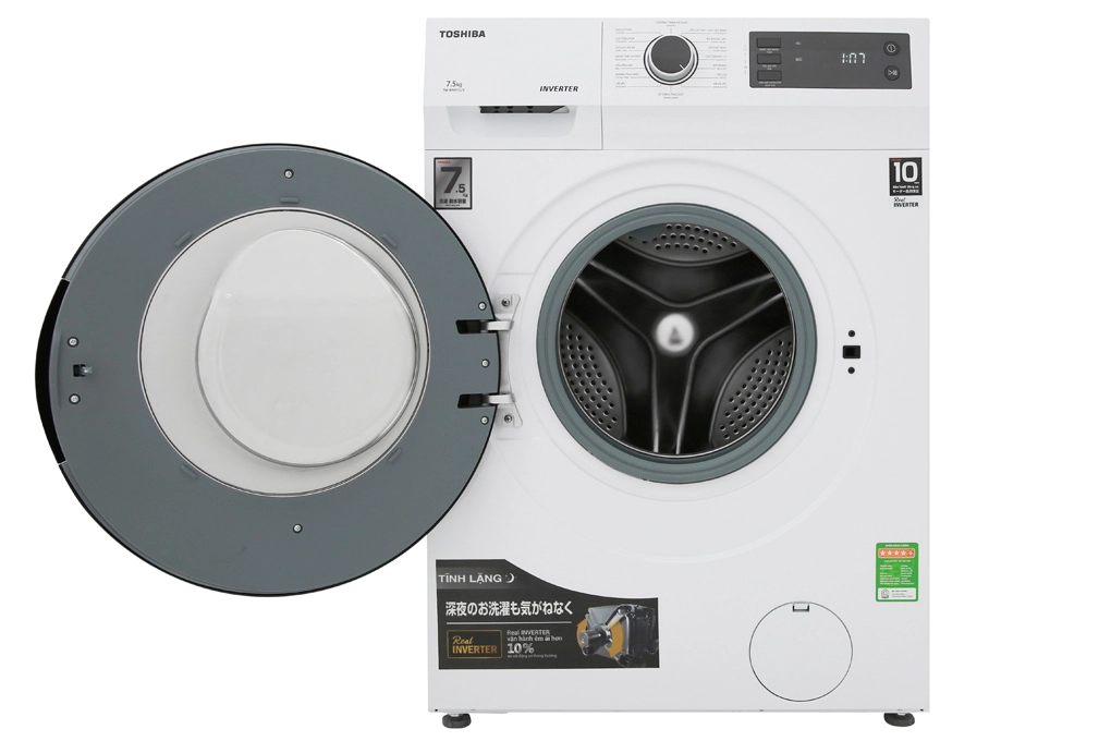 Máy giặt cửa ngang Toshiba 7,5kg trắng TW-BH85S2V(WK)