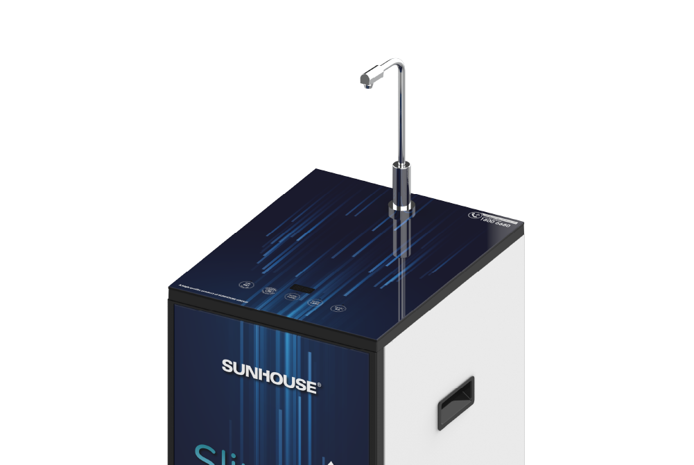 Máy lọc nước R.O nóng lạnh SUNHOUSE SLIMBIO SHA76214CK-S