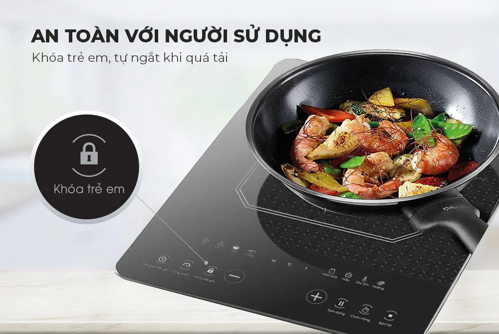 Bếp từ cảm ứng Sunhouse SHD6802