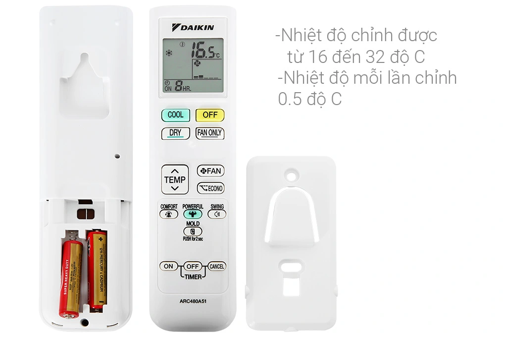 Điều hoà DAIKIN 9000 FTKB25 1 chiều Inverter lọc khí bụi