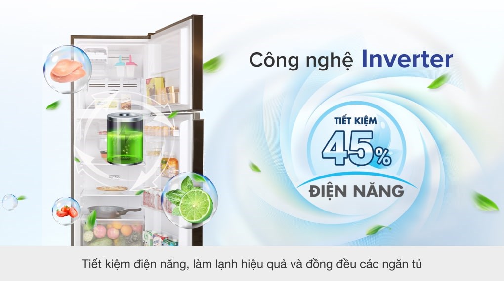 Tủ Lạnh Toshiba Inverter 233 lít GR-A28VM(UKG1)