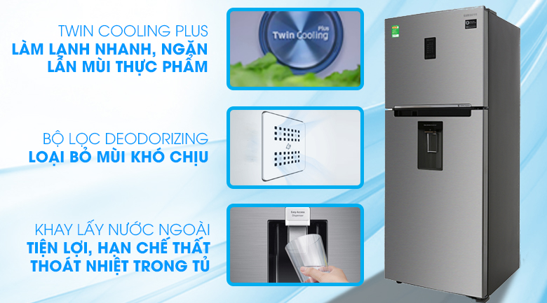 Tủ lạnh Samsung Inverter 360 lít RT35K5982S8/SV