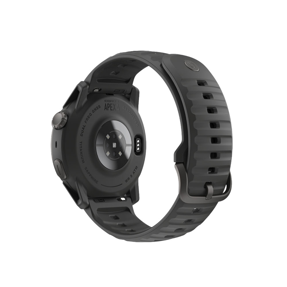 Đồng hồ GPS thể thao Coros Apex 4 - Black Silicon