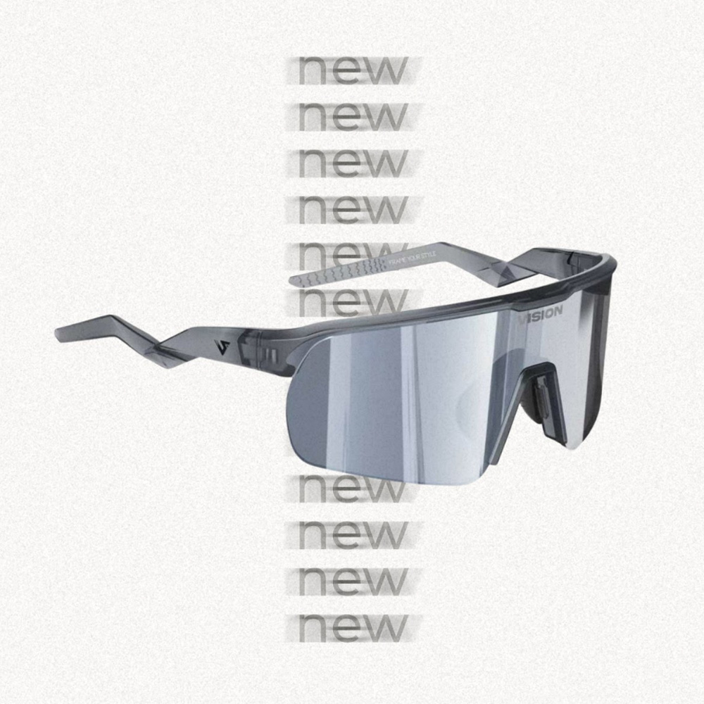 Kính thể thao Vision Aura - Matte Transparent Gray / Revo Mercury