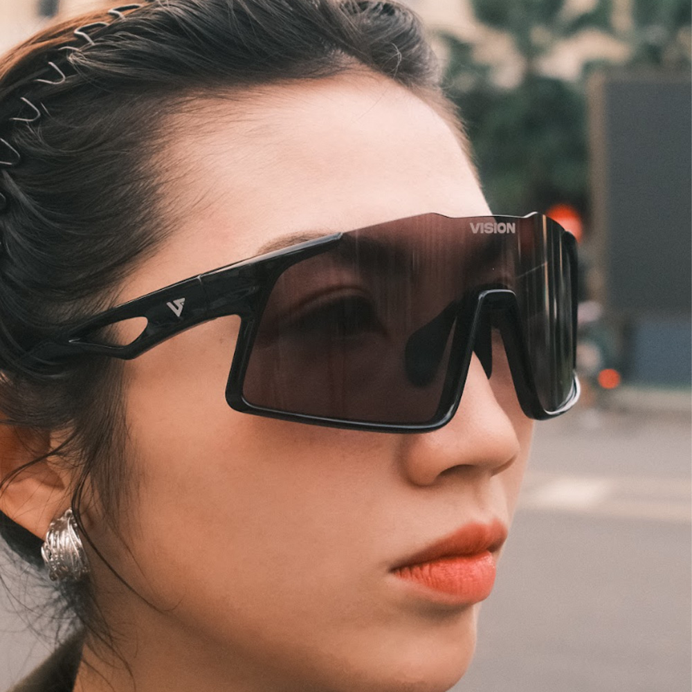 Kính thể thao Vision Solis - Glossy Black / Gray