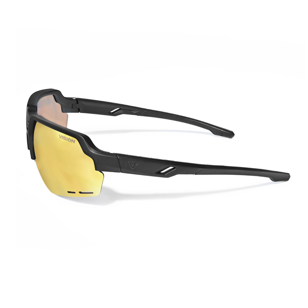 Kính thể thao Vision Loop - Matte Black / Full Revo Gold