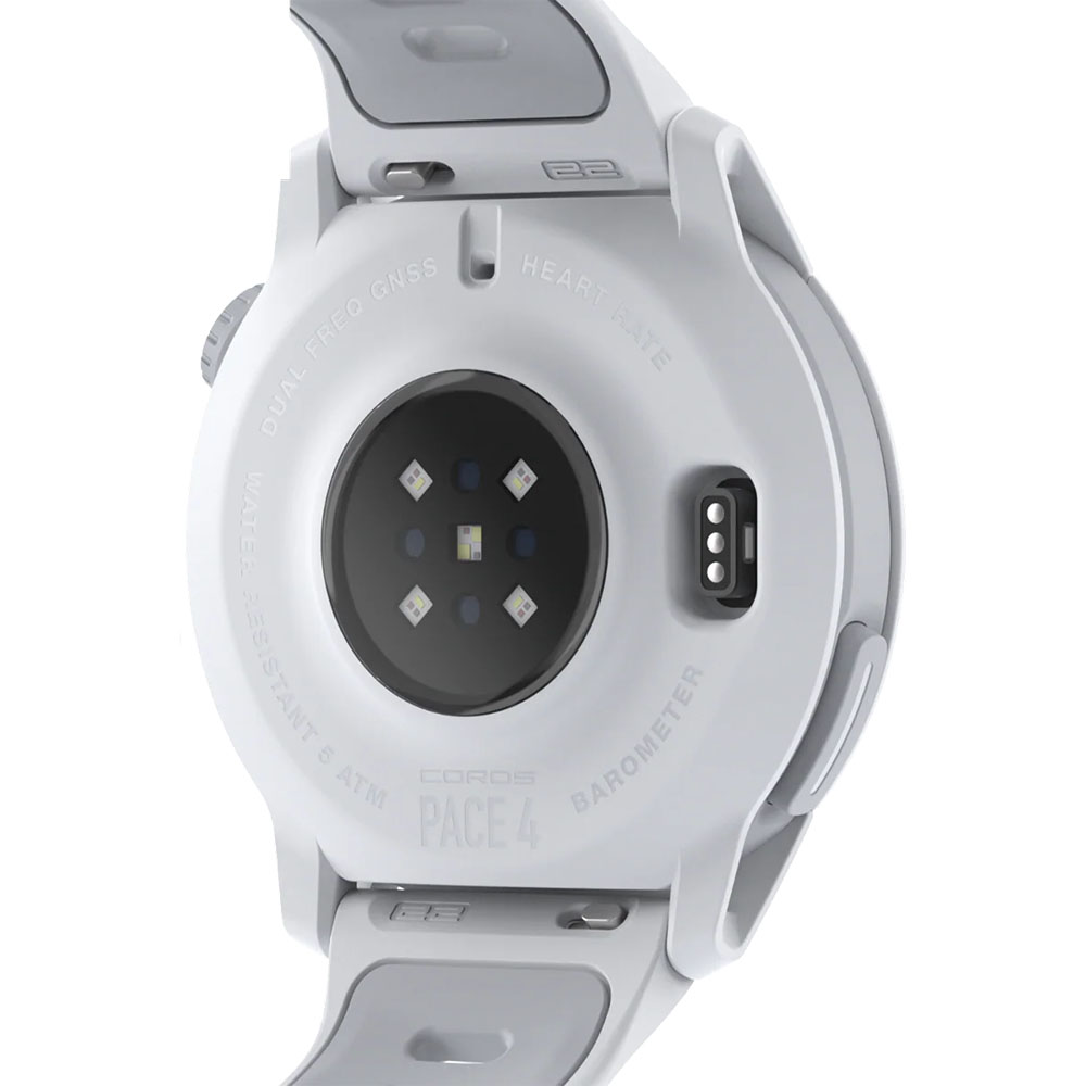 Đồng hồ GPS thể thao Coros Pace 4 - White Silicon