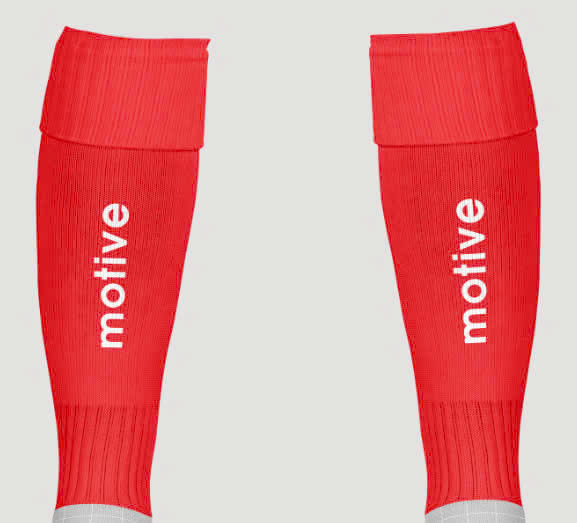 Tất/ Vớ ống chân bóng đá Motive - Màu Đỏ