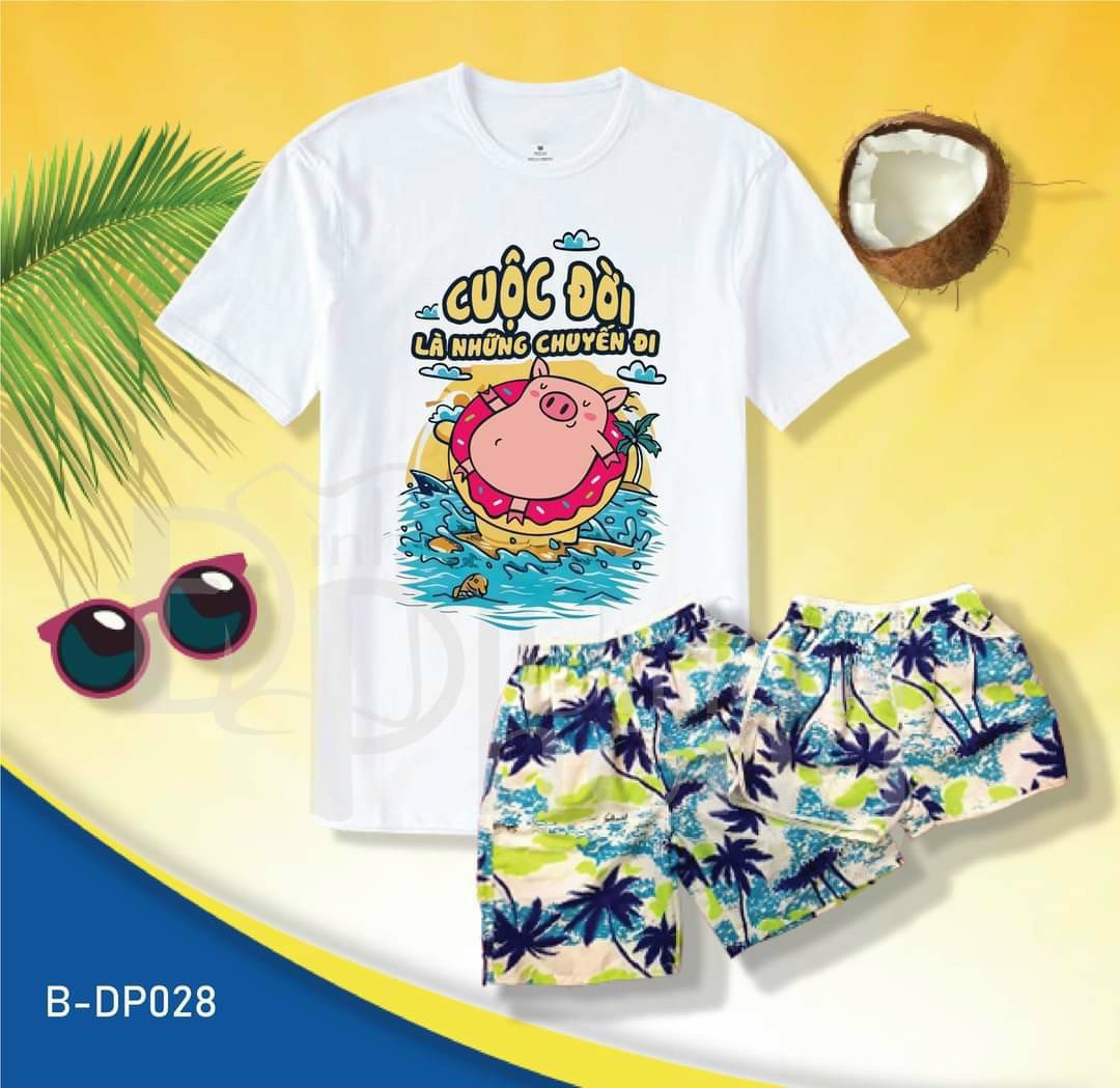 Đồ đi biển nam nữ đồng phục áo quần cho gia đình cặp đôi hội nhóm trẻ em du lịch mẫu nổi bật
