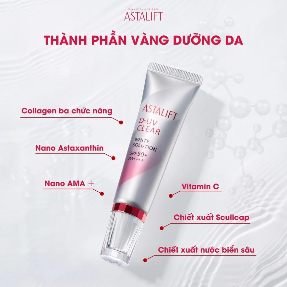 Astalift kem chống nắng D-UV clear white solution 30g (IP02)