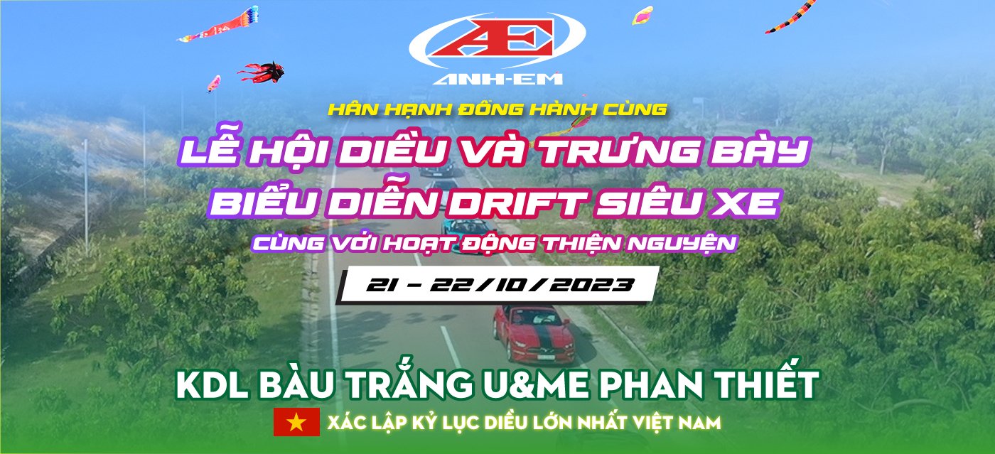 Lễ hội xác lập kỉ lục Guinness diều lớn nhất Việt Nam & biểu diễn drift siêu xe tại Bàu Trắng có gì hot?