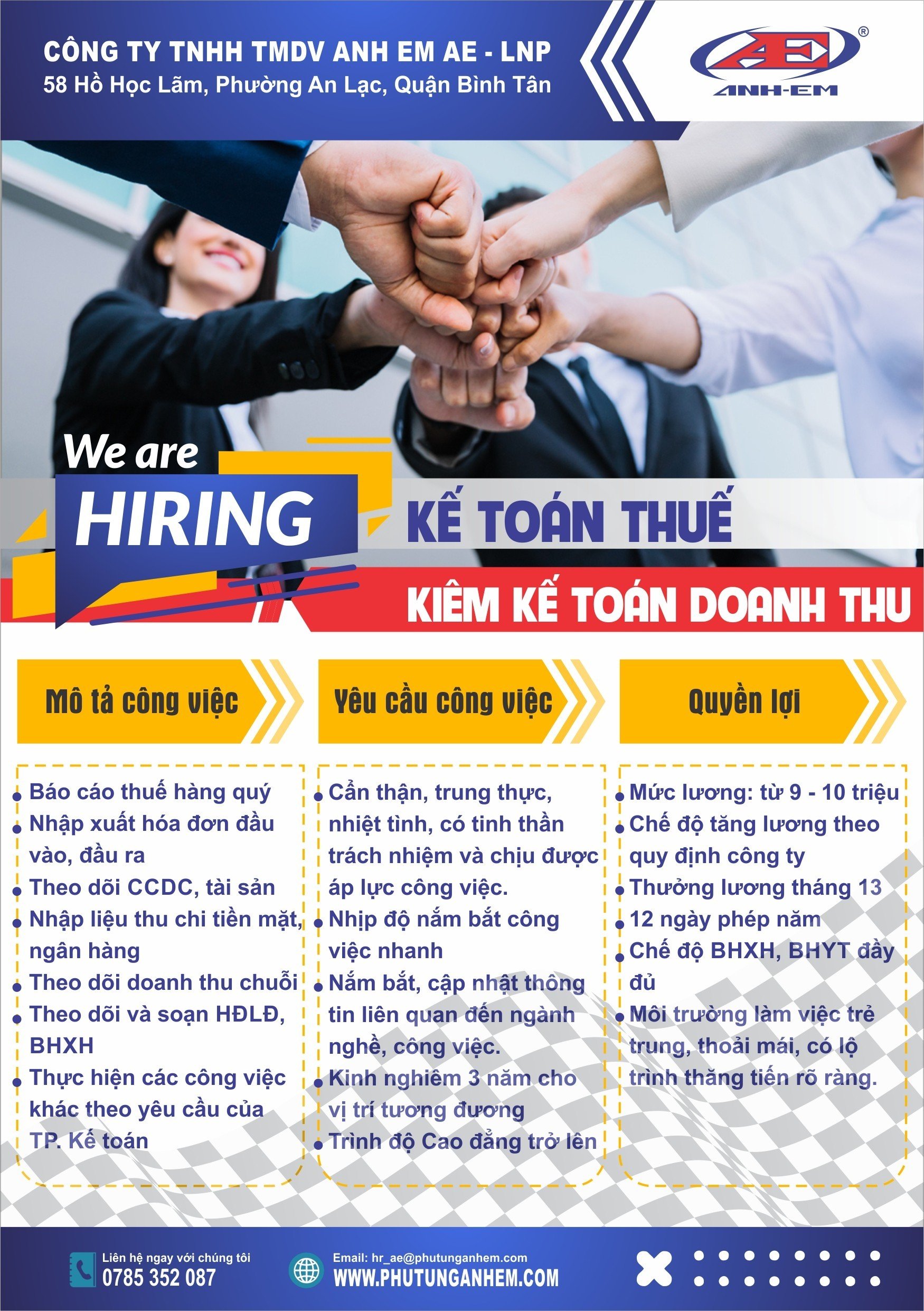 Tuyển Dụng Kế Toán Thuế