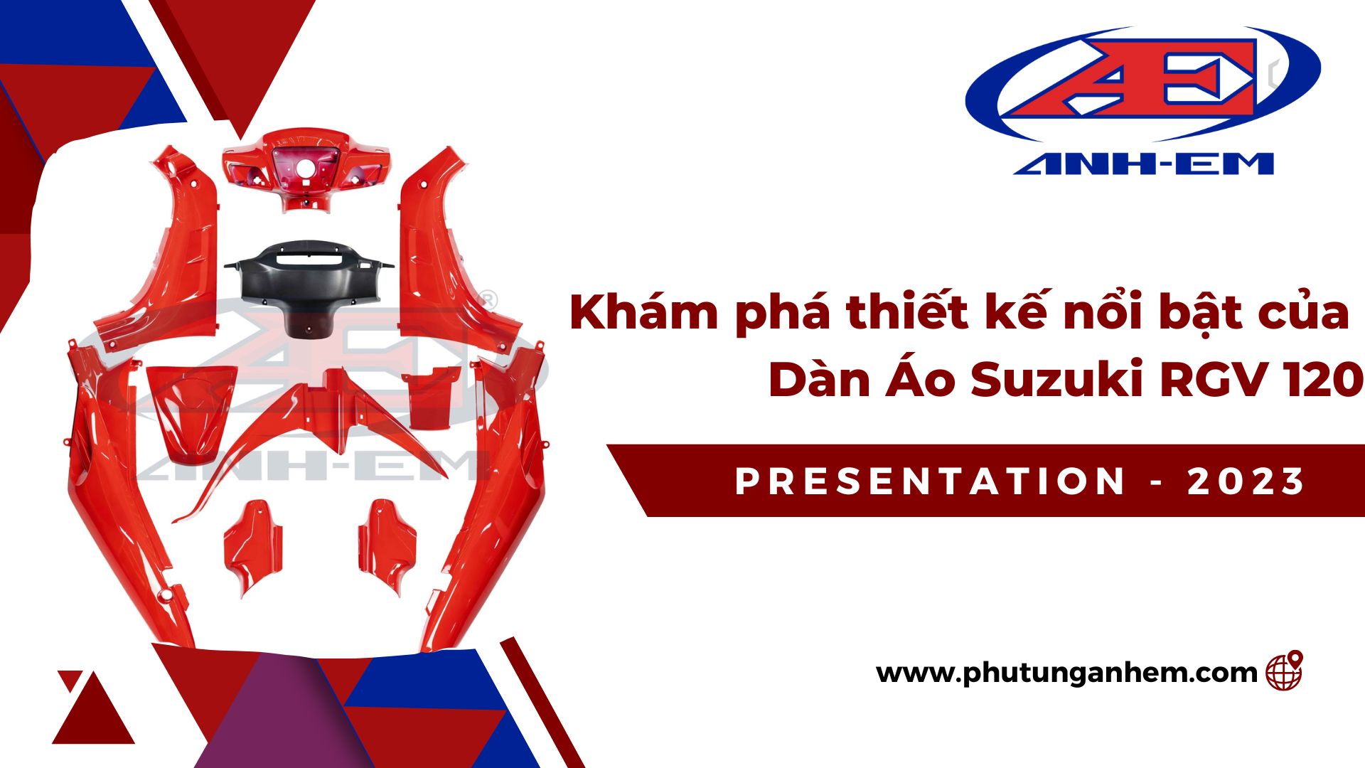 Khám phá thiết kế nổi bật của Dàn Áo Suzuki RGV 120