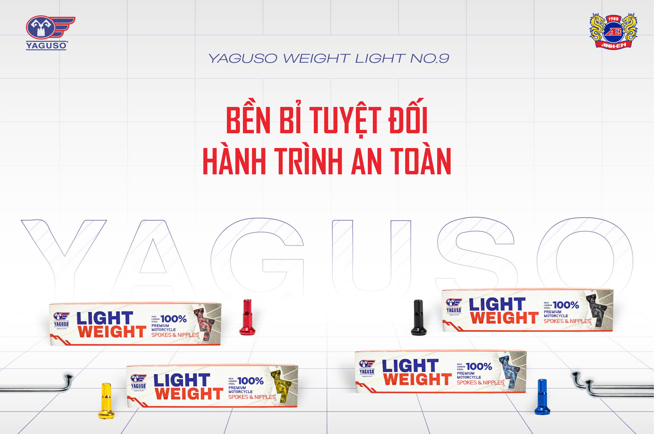 CĂM YAGUSO LIGHT WEIGHT NO.9 | CĂM CHÂN MÀU YAGUSO HOT NHẤT
