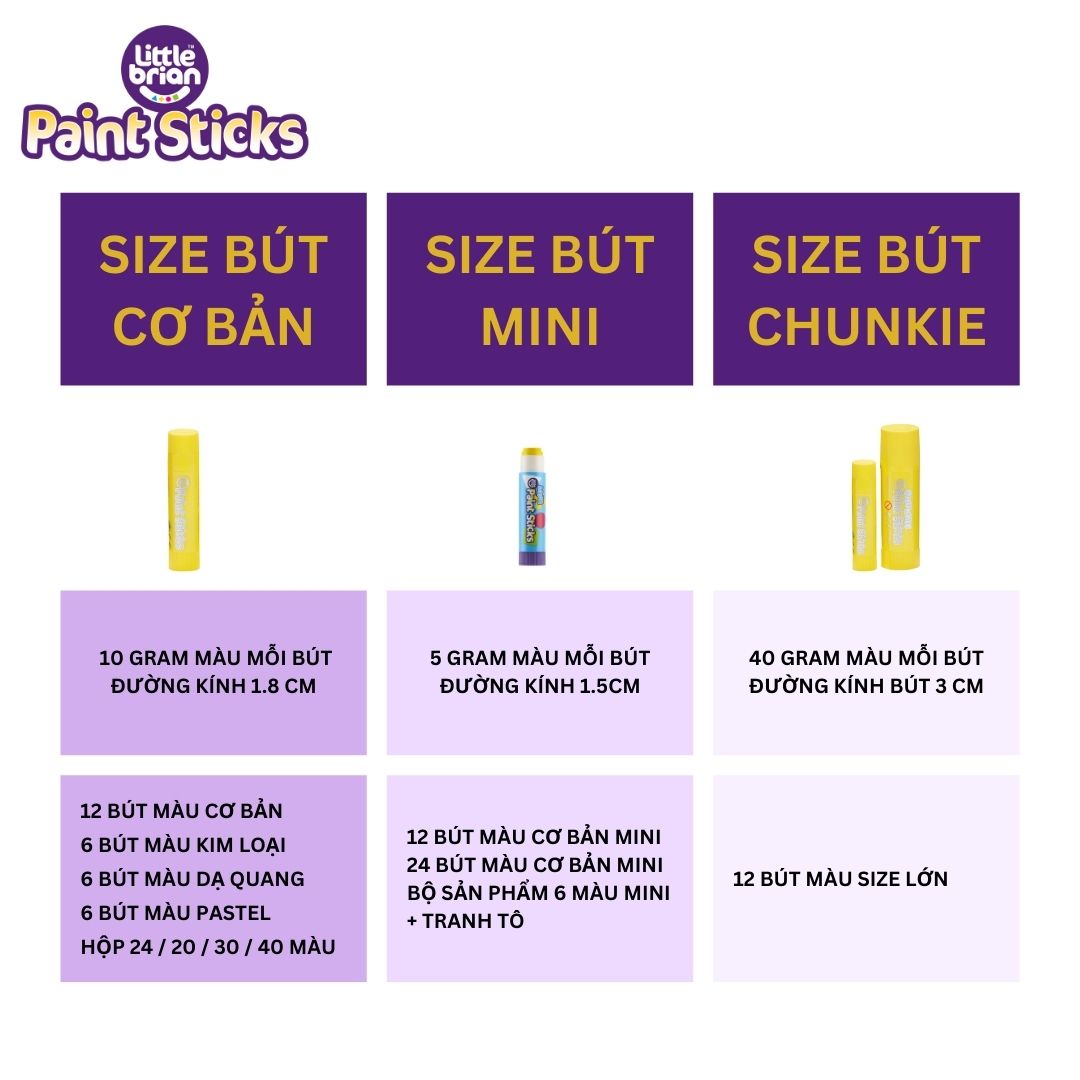 [TỔNG HỢP] Bút sáp màu tẩy an toàn, được Little Brian - Phiên bản đặc biệt (Nhập khẩu UK)