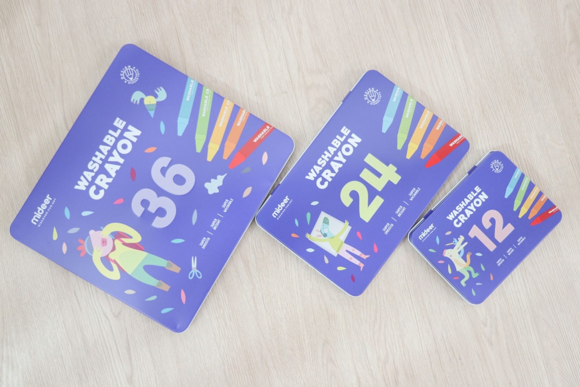 Bút sáp 12 màu Mideer MD4115