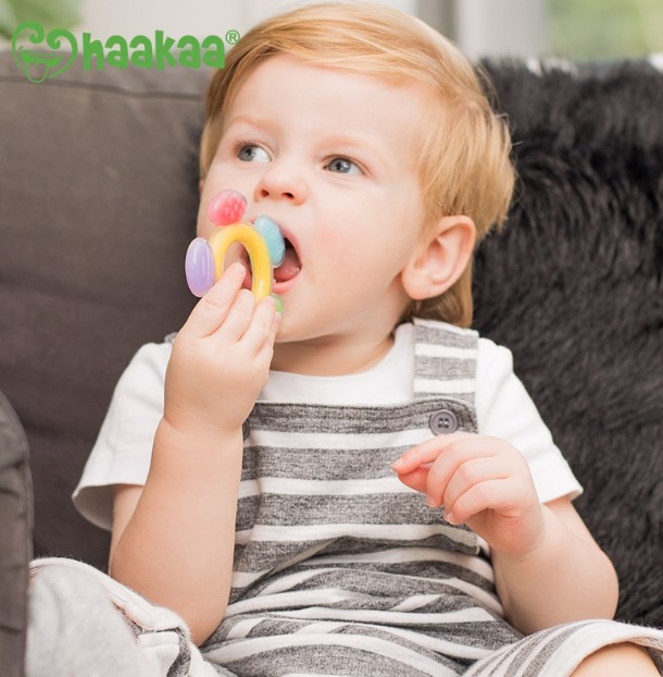 Gặm nướu hình bánh xe silicone, Haakaa