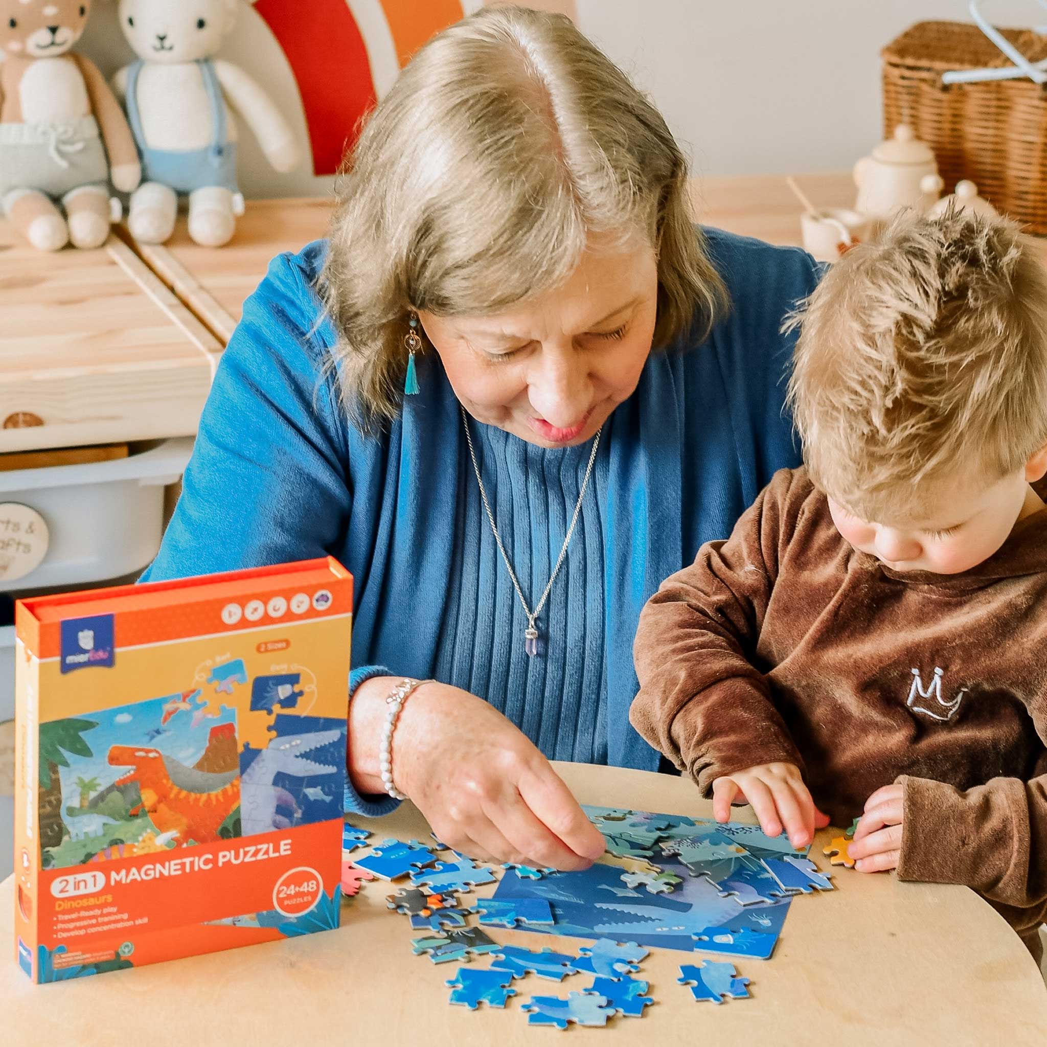 Đồ chơi lắp ráp nam châm sáng tạo 2 trong 1 mierEdu  [2in1 magnetic puzzles mierEdu]