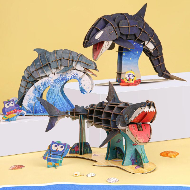 Bộ xếp mô hình 3D cử động được_Cá heo