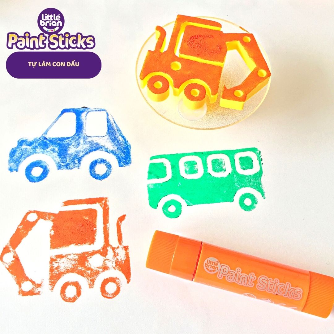 Bút sáp màu an toàn, dễ tẩy Little Brian - 12 màu Chunkie Big size