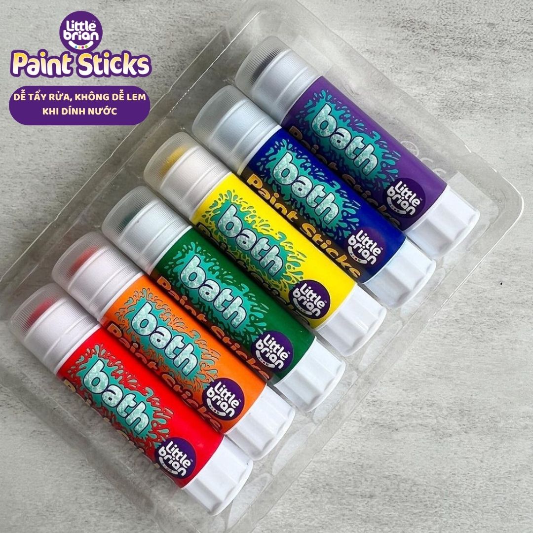 Bút màu chống trôi Little Brian - 6 màu (Chính hãng Anh quốc)