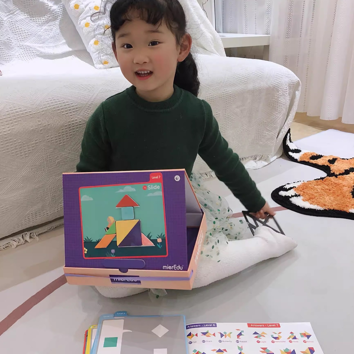 Bộ đồ chơi lắp ráp thông minh – Tangram Cấp độ cơ bản (1 người chơi)