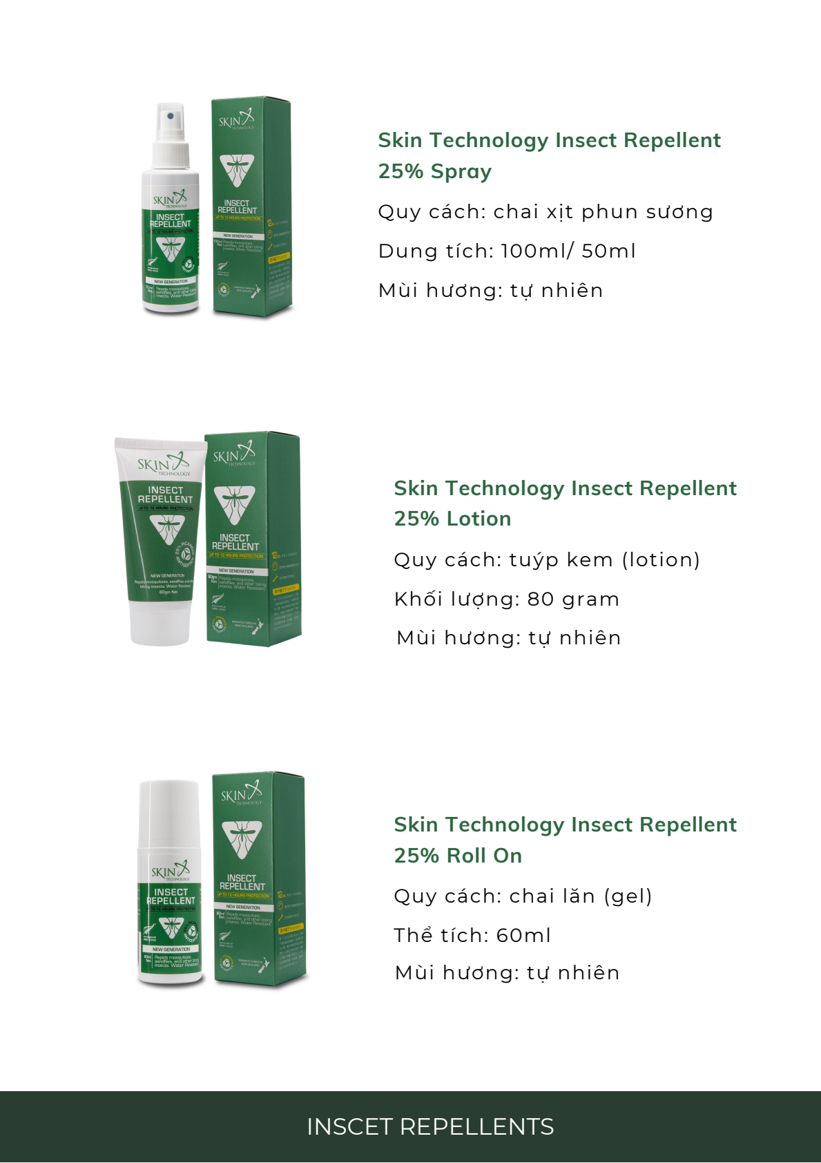 [Không hộp] Chai lăn chống muỗi và côn trùng từ New Zealand 25% Picaridin 60ml | Skin Technology