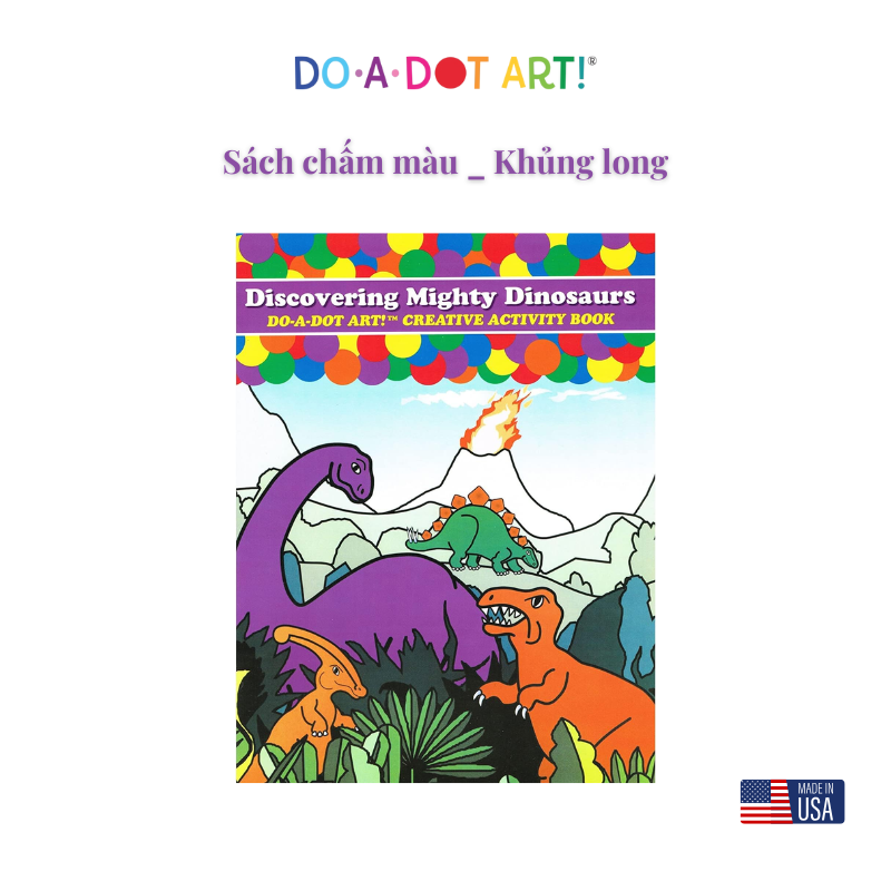 Sách tô màu chấm tròn nhiều chủ đề - Do A Dot Art (Mỹ)