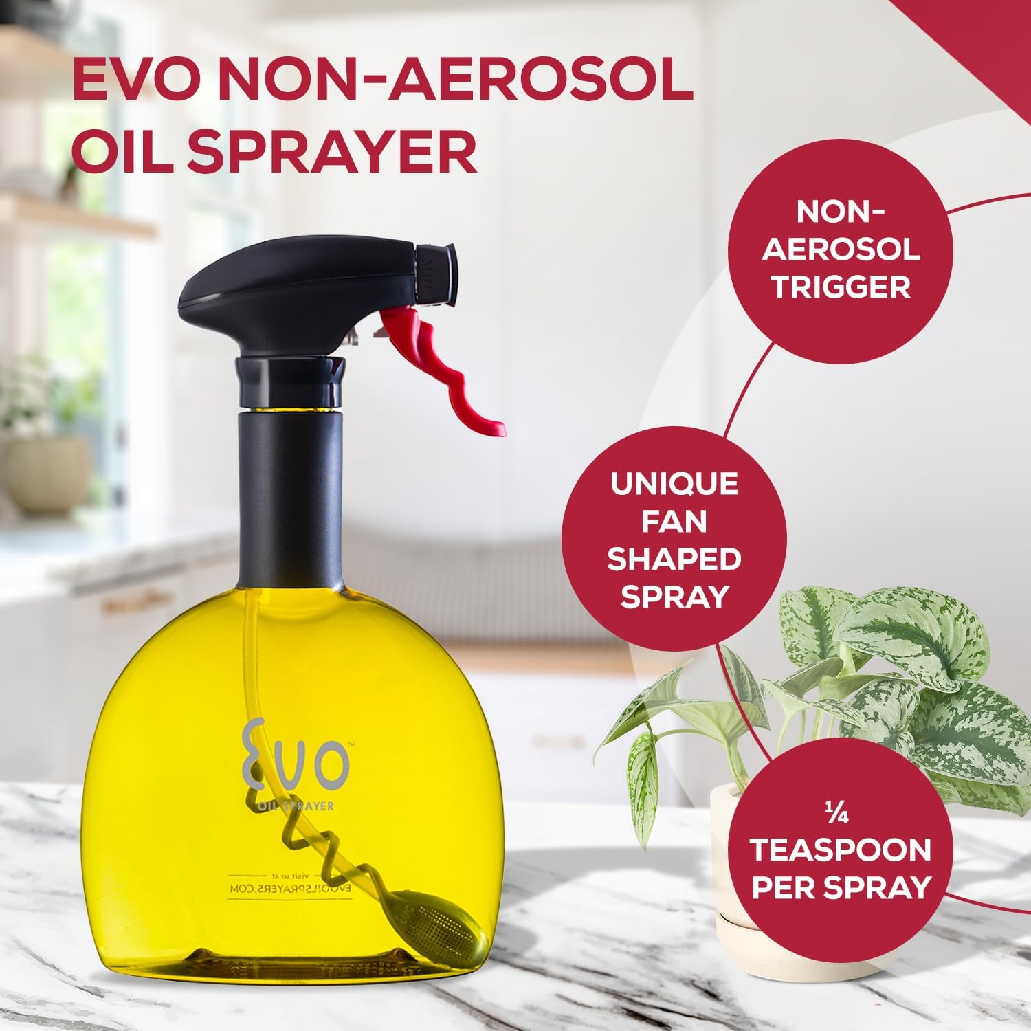 [KHÔNG HỘP] Bình xịt dầu bằng thép Inox 304 / 475ml - Evo Sprayer (Mỹ)