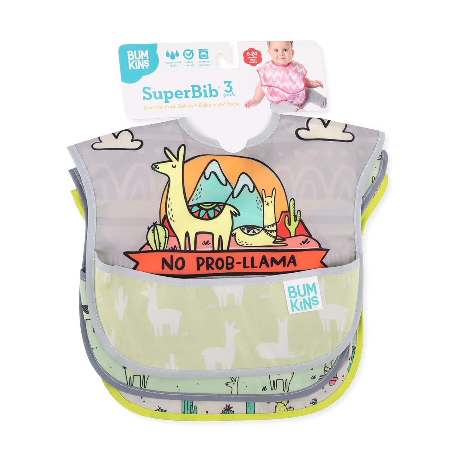 (3 cái) Yếm chống nước Bumkins