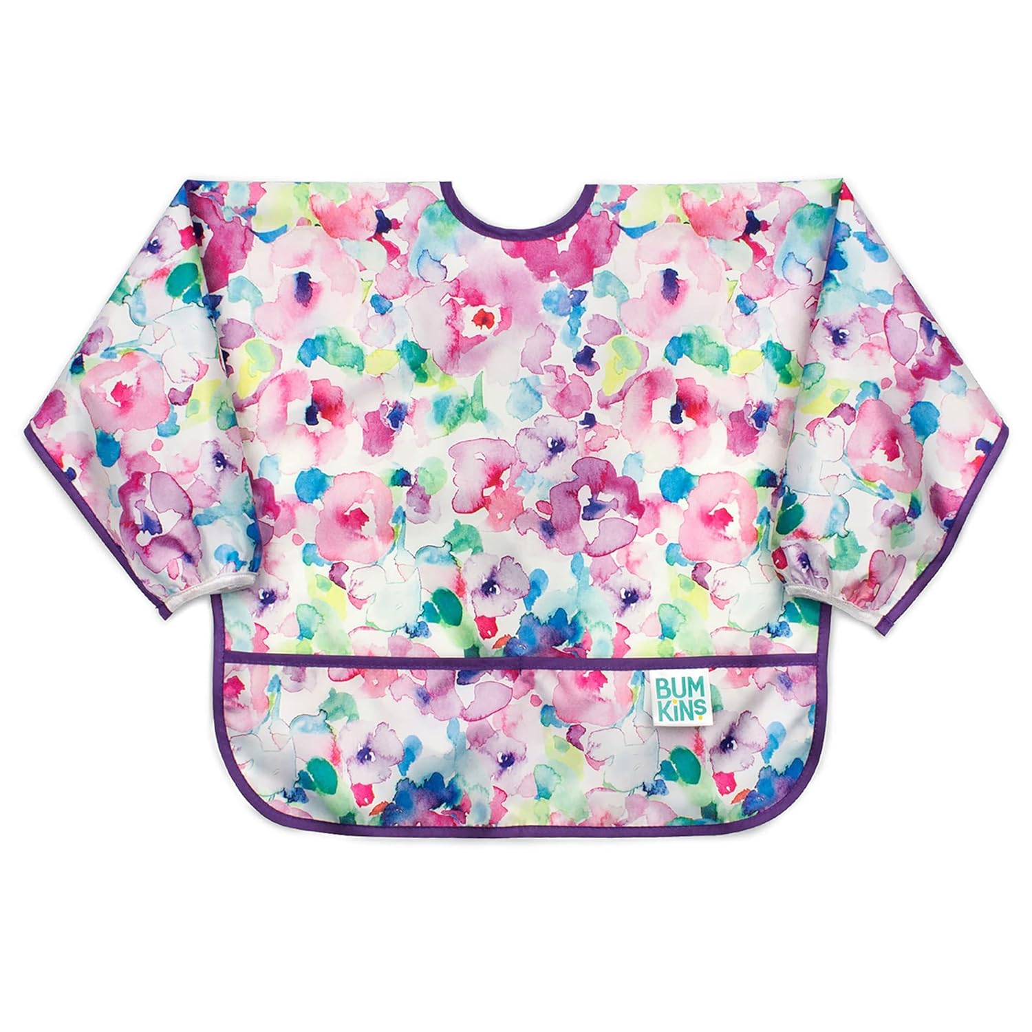 Áo yếm ăn dặm tay dài chống nước Bumkins