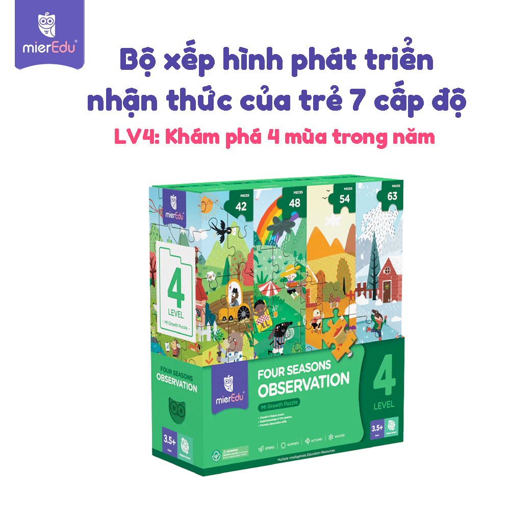 Bộ đồ chơi xếp hình 7 cấp độ mierEdu