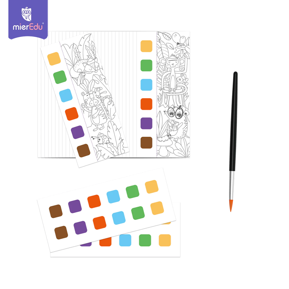 Sổ tô màu nước bỏ túi (kèm cọ và màu khô)_Động vật