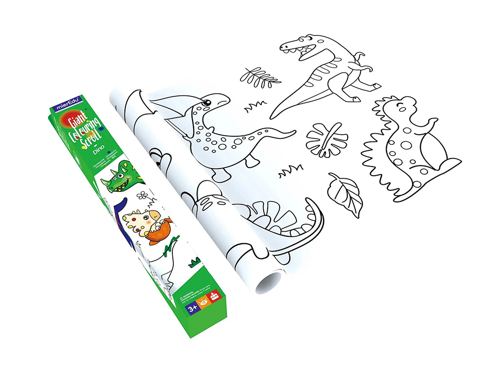 Cuộn tranh tô màu 3m theo chủ đề _Khủng long