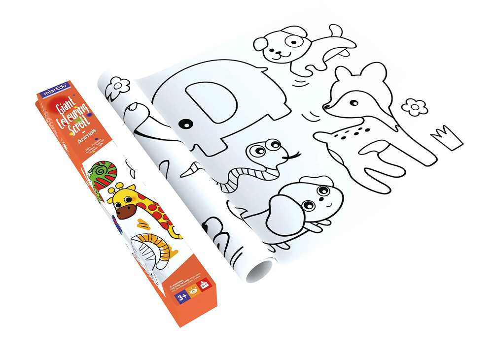 Cuộn tranh tô màu 3m theo chủ đề _Động vật