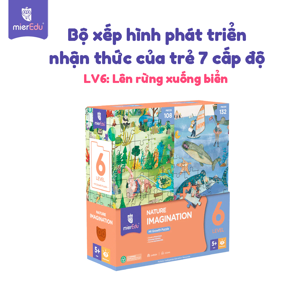 Bộ đồ chơi xếp hình 7 cấp độ mierEdu