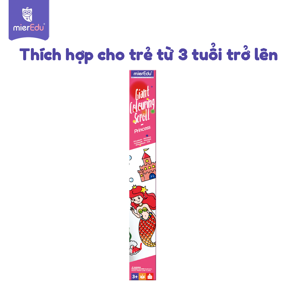 Cuộn tranh tô màu 3m theo chủ đề _Công chúa