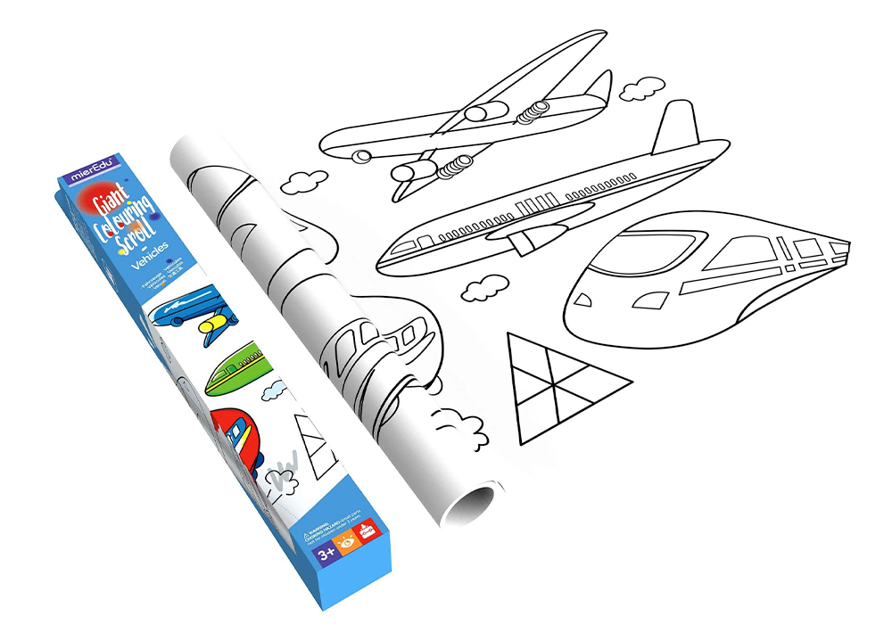 Cuộn tranh tô màu 3m theo chủ đề _Phương tiện giao thông