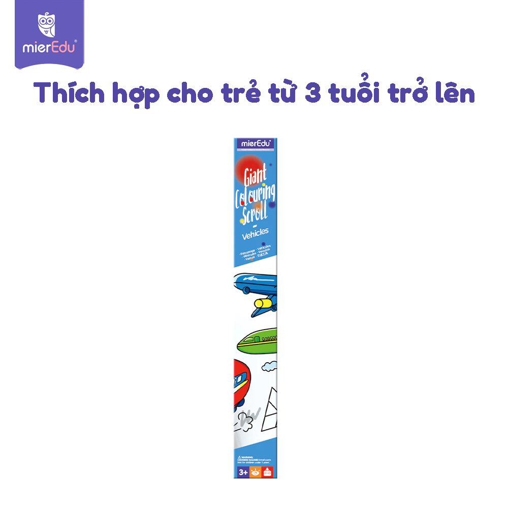 Cuộn tranh tô màu 3m theo chủ đề _Phương tiện giao thông