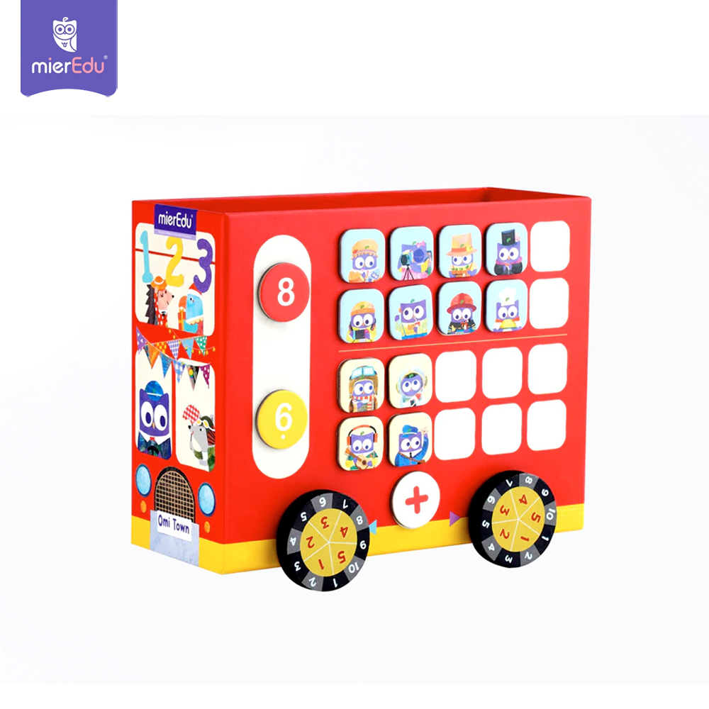 Bộ đồ chơi nam châm toán học tương tác _ Xe buýt toán học