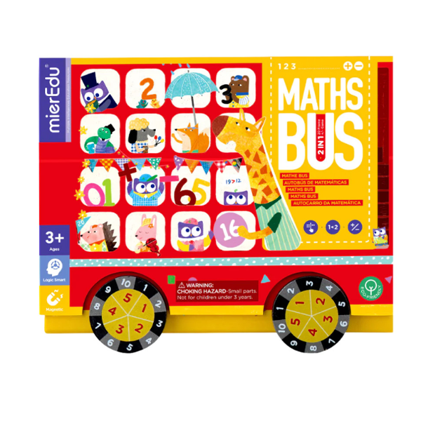 Bộ đồ chơi nam châm toán học tương tác _ Xe buýt toán học